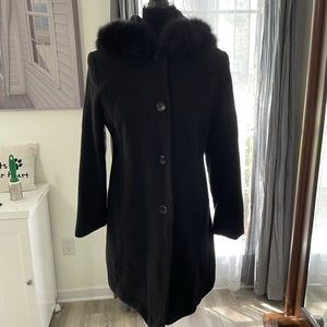 Black coat fox fur
